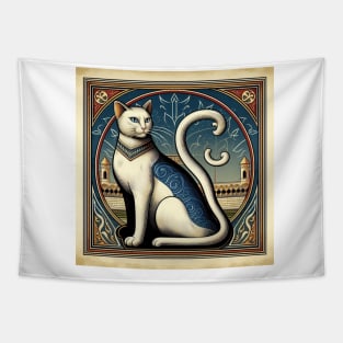 cat portrait tee Tapestry