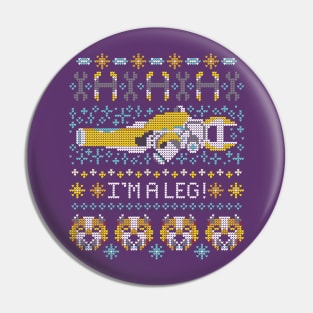 Hunk Ugly Holiday Sweater Pin