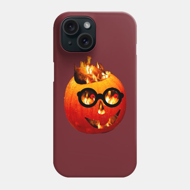 Firey Halloween pumpkin Phone Case by dalyndigaital2@gmail.com