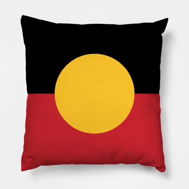 The Aboriginal Flag #5 Pillow by SalahBlt