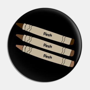 Flesh colored crayons.  African Americans and people of color finding their color in the set rather than a pale pink Pin