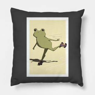 Roller Skate Frog Pillow