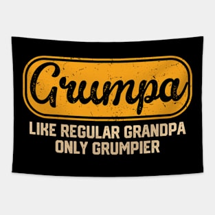 Grumpa Like Regular Grandpa Only Grumpier Vintage Father Day Tapestry