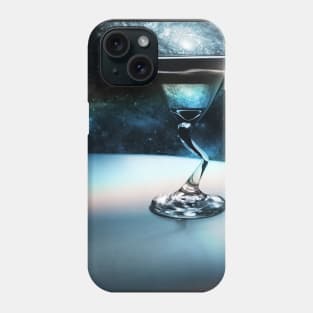 Cocktail glass with galaxy inside Phone Case