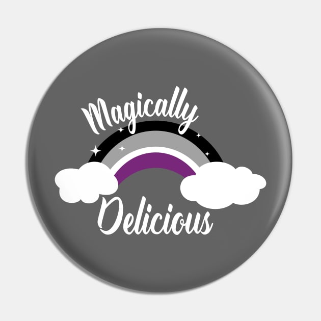 Magically Delicious Asexual Pride Pin by ProudToBeHomo