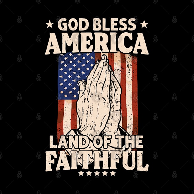 God Bless America Jesus American Flag Patriot Christian by Toeffishirts