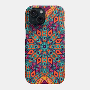 World Mandala kaleidoscope Tile Phone Case