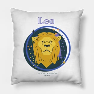 Leo Zodiac Astrology Symbol T-Shirt Pillow
