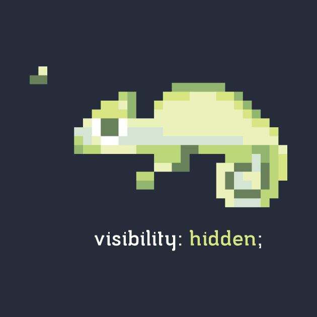 CSS 8-bit Chameleon - Programming by blushingcrow