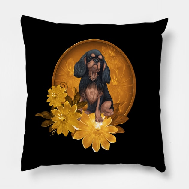 Cute spaniel Pillow by Nicky2342