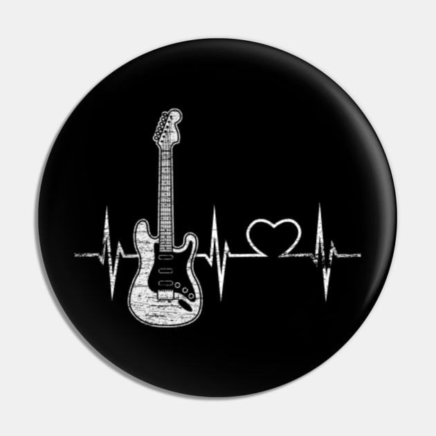 Heartbeat Guitar Pin by ShirtsShirtsndmoreShirts