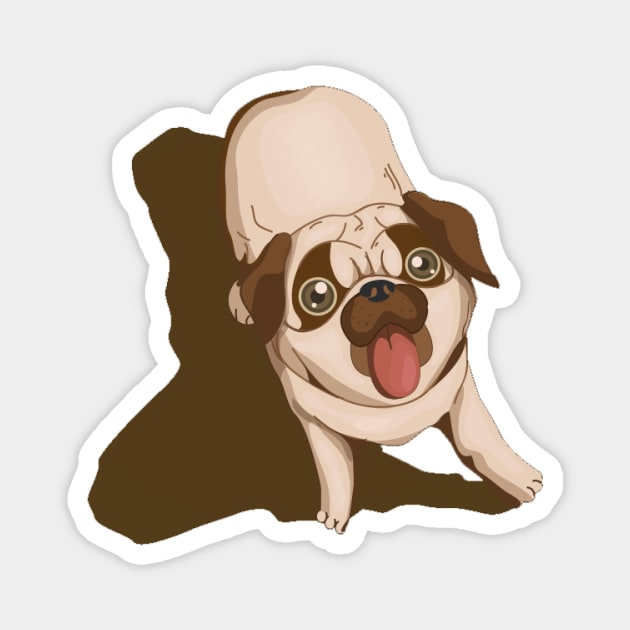 Cute Pug Magnet by nickemporium1