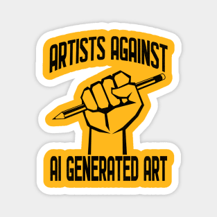 Artists Against AI Generated Art Magnet