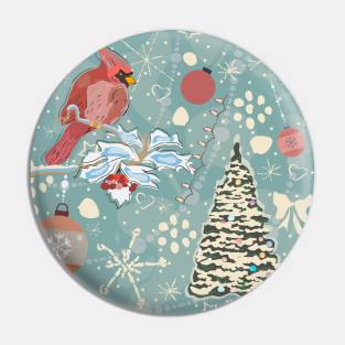 Winter Bird Pin