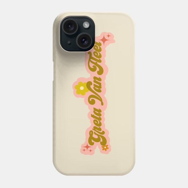 Greta Van Fleet - 70s design pink background Phone Case by Deardarling