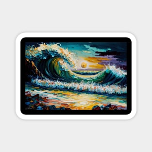 Impasto Beach Dreamscape Magnet