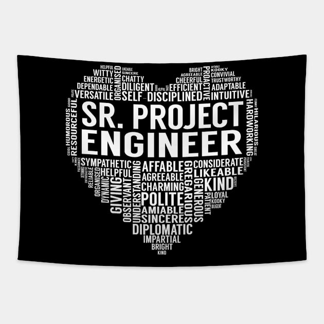 Sr. Project Engineer Heart Tapestry by LotusTee