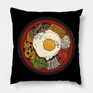 Bibimbap korean food Pillow