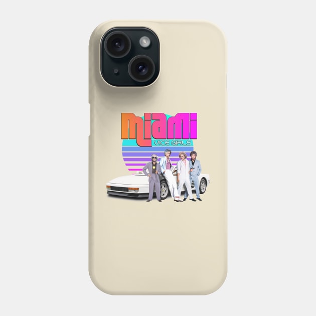 Miami Vice Girls Synth Phone Case by darklordpug