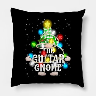 The Guitar Gnome Christmas Matching Family Shirt Pillow