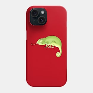 green chameleon Phone Case