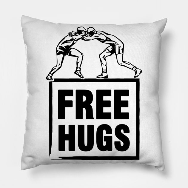 Ring Ringer Wrestling Wrestler Martial Arts Pillow by Tobias Store