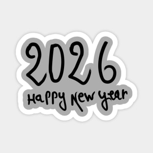 Happy New Year 2026 Magnet