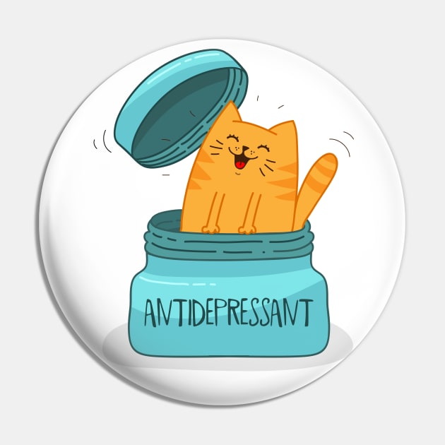 Cute antidepressant cat Pin by Marysha_art