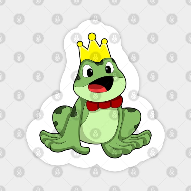 Frog as Frog prince with Crown Magnet by Markus Schnabel