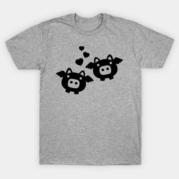 Discover Flying Pigs in Love - Flying Pigs - T-Shirt