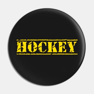 HOCKEY BOLD ENFORCER TEXT Pin