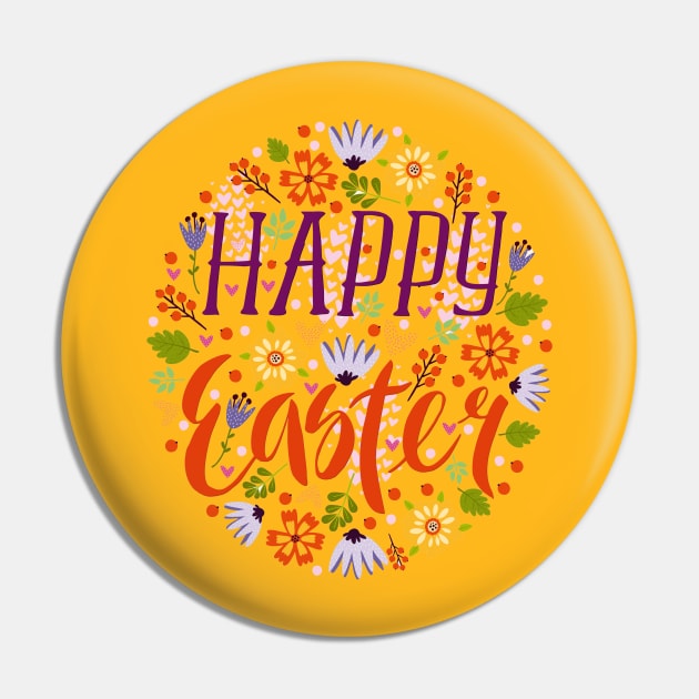 Happy Easter Pin by Mako Design 
