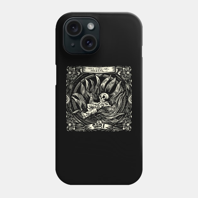 King mezcal / PAra todo mal mezcal por sirako Phone Case by ANDYWARHORE