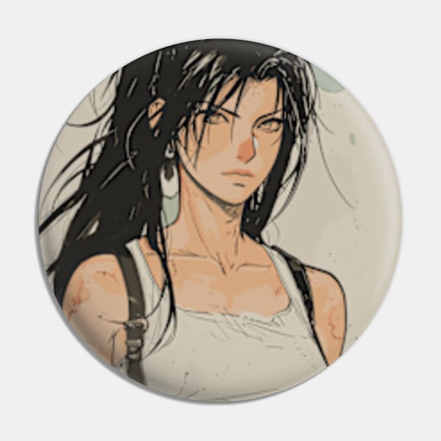 Tifa Lockhart FF7 Final Fantasy VII Rebirth Pin by peculiarbutcute