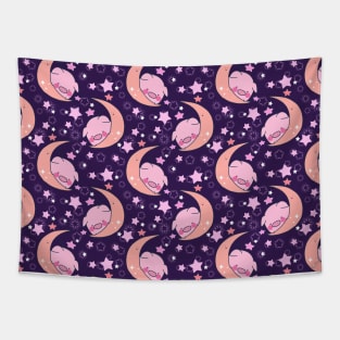 Moon Pig Pattern Tapestry