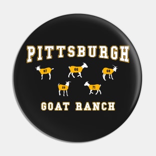 Pittsburgh Hockey GOAT Ranch Funny Hockey Animals Pin