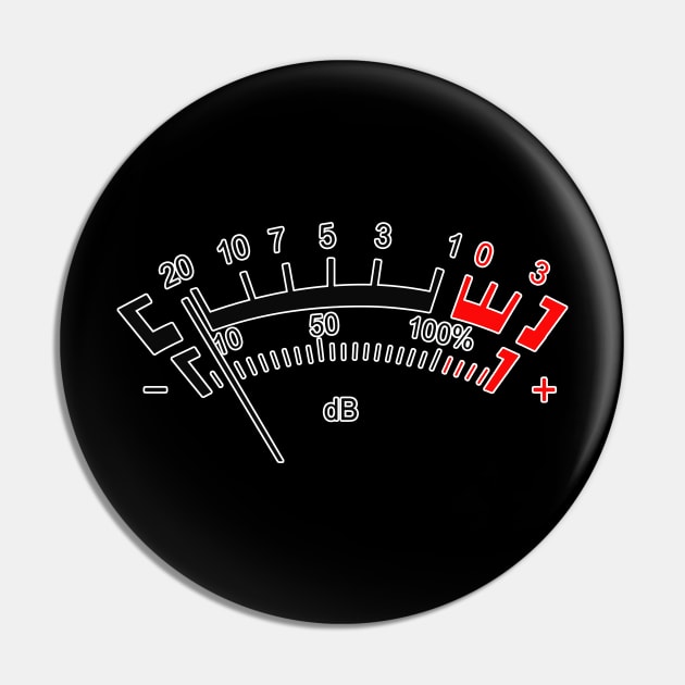 dB Decibel Meter - Music Producer Gift Pin by DankFutura