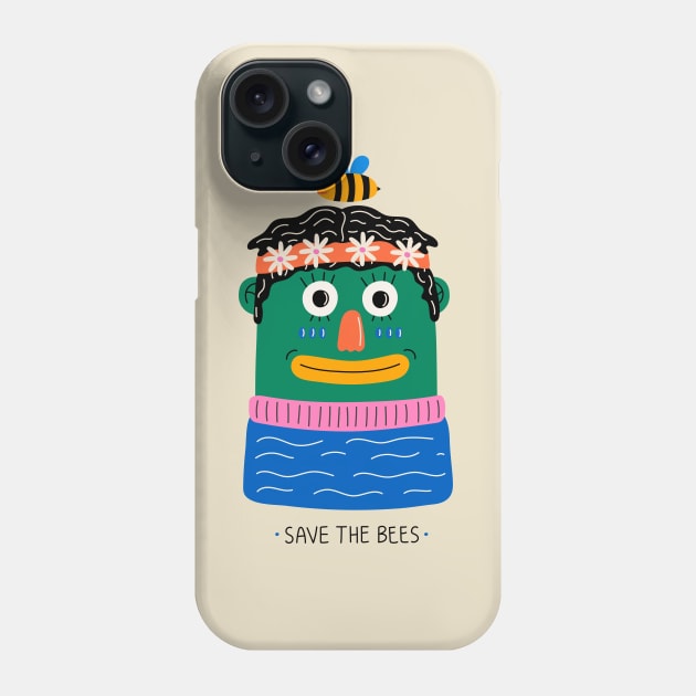 SAVE THE BEES Phone Case by StayMadMaddie