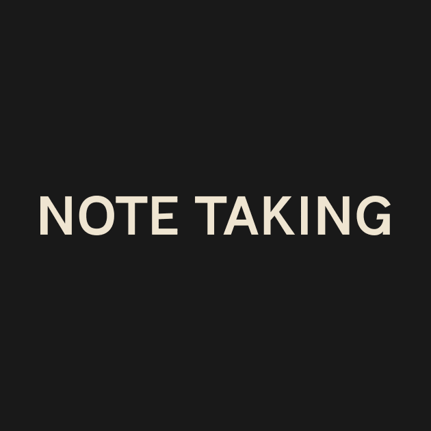 Note Taking Passions Interests Fun Things to Do by TV Dinners