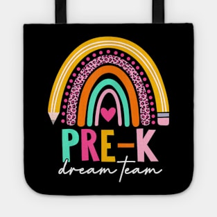 Cute Pre K Dream Team Back To School Teacher Kids Women Tote