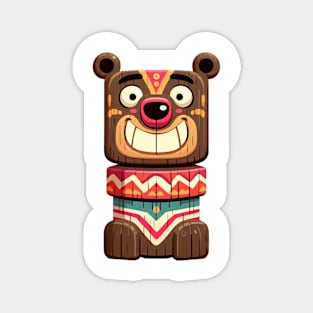 Bear totem illustration Magnet