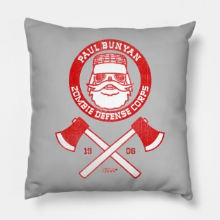 Paul Bunyan Zombie Defence Corps Pillow