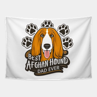 Best Afghan Hound Ever Funny Quote Vintage Dad Lover Tapestry