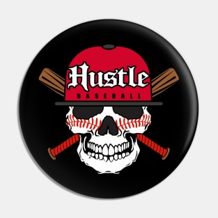 Hustle Baseball Logo Pin