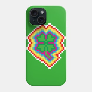 8-bit Rainbow Clover Phone Case