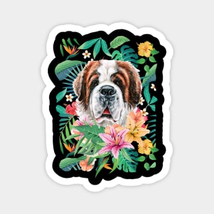 Tropical Saint Bernard Magnet