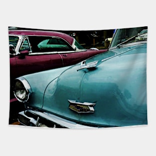 Cars - Turquoise Bel Air Tapestry