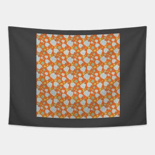 Fall Autumn pumpkins and leaves pattern Tapestry