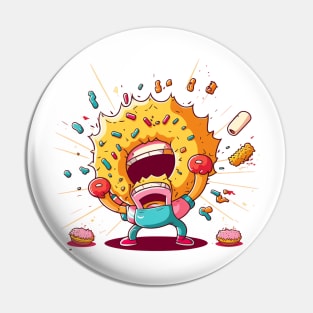 Angry Donut Pin