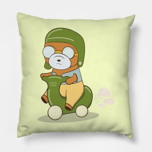 Scooter Bear Pillow